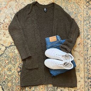 Bobeau Textured Cardigan